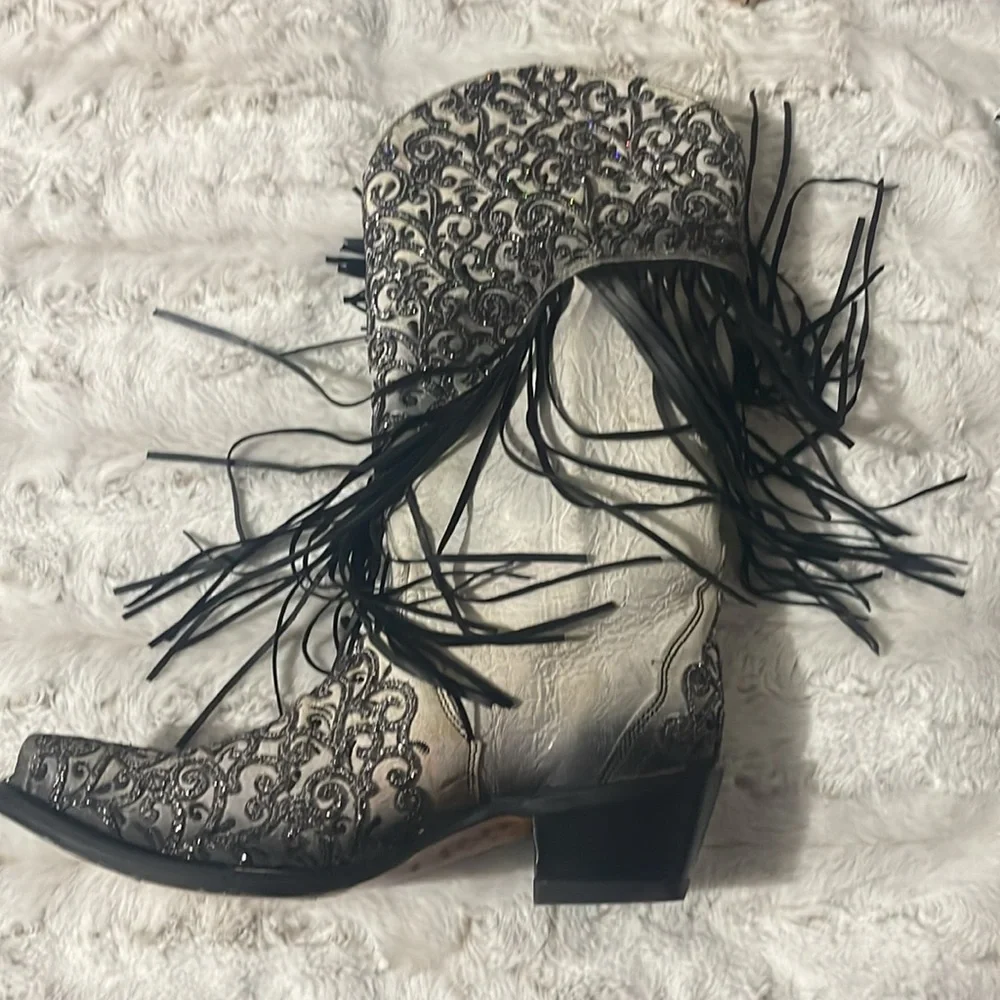CORRAL handcrafted cowgirl boots! SIZE 10. - Picture 7 of 13